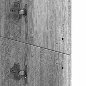 Skříň highboard šedá sonoma 60 x 35 x 180 cm kompozitní dřevo - obrázek 8