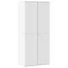 vidaXL kingakapp, valge, 80 x 39 x 178 cm tehispuit