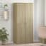  vidaXL sonoma tölgy színű szerelt fa cipősszekrény 80 x 39 x 178 cm termék 2. képe