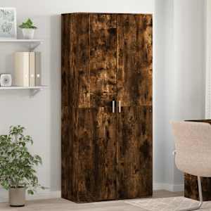 Omarica za čevlje dimljeni hrast 80x39x178 cm inženirski les