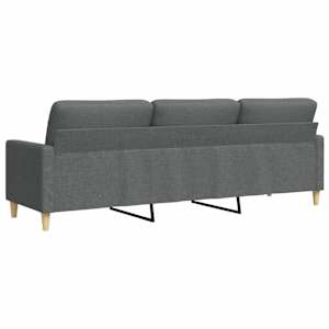3místná pohovka tmavě šedá 210 cm textil - obrázek 6