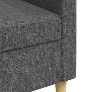 3místná pohovka tmavě šedá 210 cm textil - obrázek 7