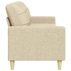 3místná pohovka krémová 210 cm textil - obrázek 5