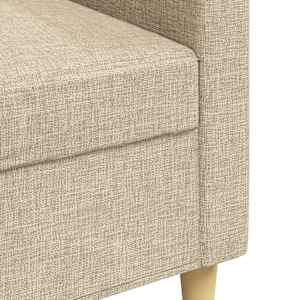 3místná pohovka krémová 210 cm textil - obrázek 7