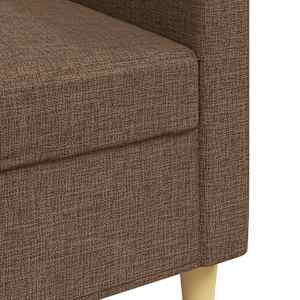 3místná pohovka hnědá 210 cm textil - obrázek 7