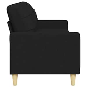 3místná pohovka černá 210 cm textil - obrázek 5