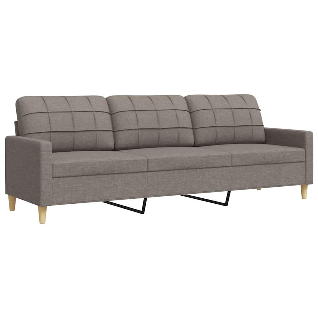 Thumbnail - vidaXL 3-Sitzer-Sofa Taupe 210 cm Stoff