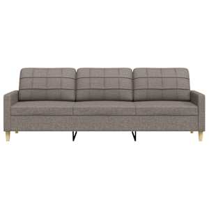 3místná pohovka taupe 210 cm textil - obrázek 4