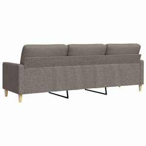 3místná pohovka taupe 210 cm textil - obrázek 6