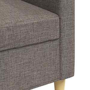 3místná pohovka taupe 210 cm textil - obrázek 7