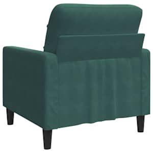Křeslo tmavě zelené 60 cm samet - obrázek 6