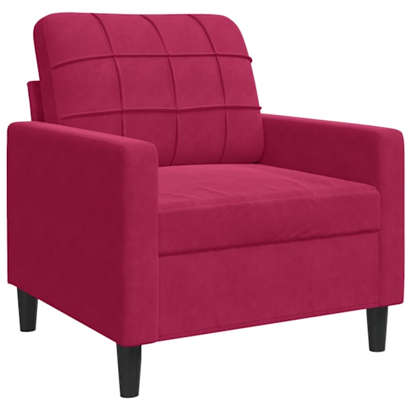 vidaXL tugitool, veinipunane, 60 cm, samet