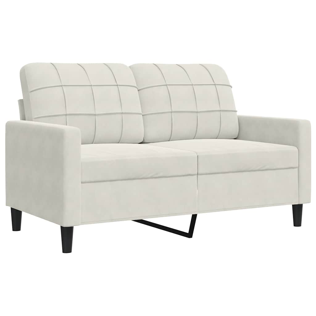 Thumbnail - vidaXL 2-Sitzer-Sofa Creme 120 cm Samt