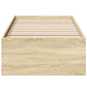 Rám postele bez matrace dub sonoma 75 x 190 cm kompozitní dřevo - obrázek 4