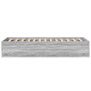 Rám postele šedý sonoma 75 x 190 cm kompozitní dřevo - obrázek 5