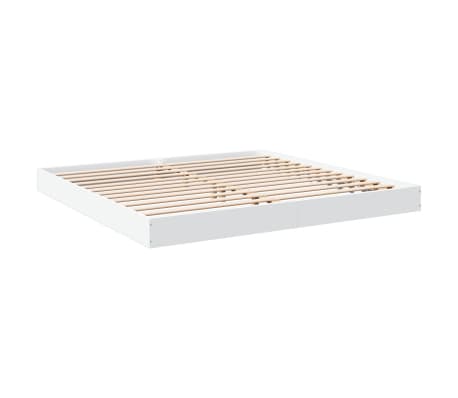 vidaXL Bettgestell Wei&szlig; 200x200 cm Holzwerkstoff