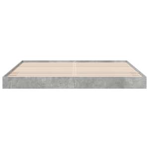 Rám postele betonově šedý 180 x 200 cm kompozitní dřevo - obrázek 4