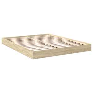 vidaXL Cadre de lit sans matelas ch&ecirc;ne sonoma 150x200 cm