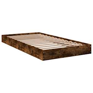 Rám postele bez matrace kouřový dub 100x200 cm kompozitní dřevo - obrázek 6