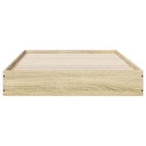Rám postele bez matrace dub sonoma 75 x 190 cm kompozitní dřevo - obrázek 4