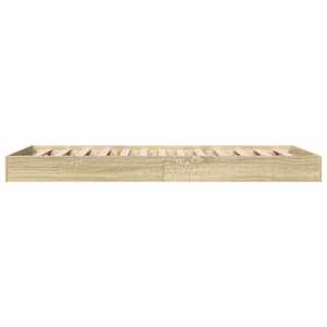 Rám postele bez matrace dub sonoma 75 x 190 cm kompozitní dřevo - obrázek 5