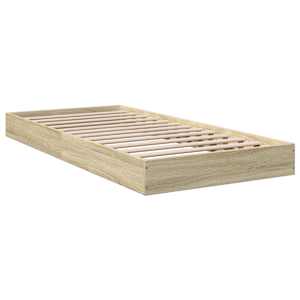 Rám postele bez matrace dub sonoma 75 x 190 cm kompozitní dřevo - obrázek 6