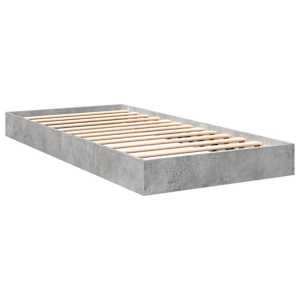 Rám postele betonově šedý 75 x 190 cm kompozitní dřevo - obrázek 6