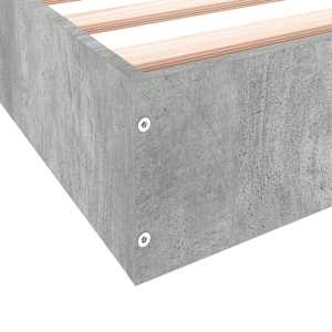 Rám postele betonově šedý 75 x 190 cm kompozitní dřevo - obrázek 8