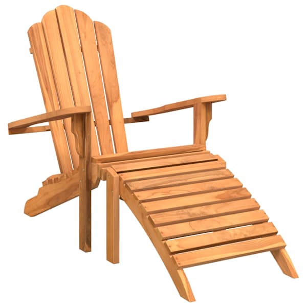 vidaXL Adirondack aiatool jalatoega, tiikpuu
