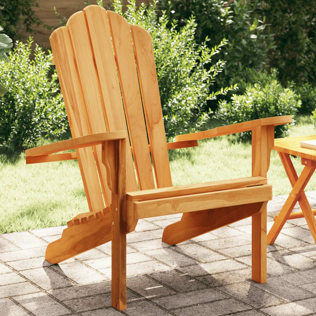 vidaXL Adirondack-Gartenstuhl 77x78x95 cm Massivholz Teak