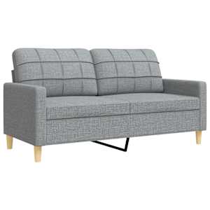 3dílná sedací souprava světle šedá textil - obrázek 5