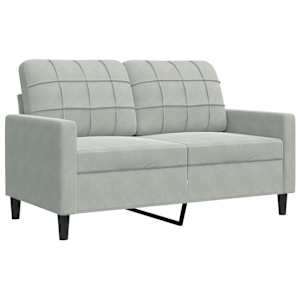 4dílná sedací souprava s poduškami a podhlavníky světle šedá - obrázek 5
