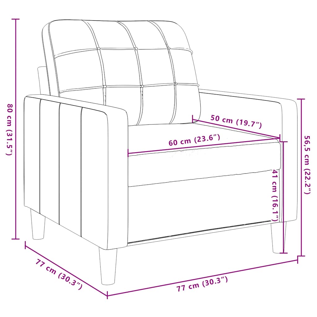 Sedežna garnitura 4-delna z blazinami moder žamet - slika 13