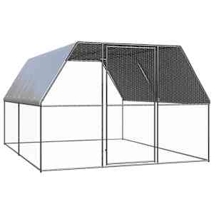 Klec pro kuřata 3 x 4 x 2 m pozinkovaná ocel - obrázek 1