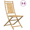 vidaXL Kokkupandavad toolid 4 tk 46x66x99 cm bambus