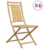 vidaXL Kokkupandavad toolid 6 tk 46x66x99 cm bambus