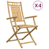 vidaXL Kokkupandavad toolid 4 tk 53x66x99 cm bambus