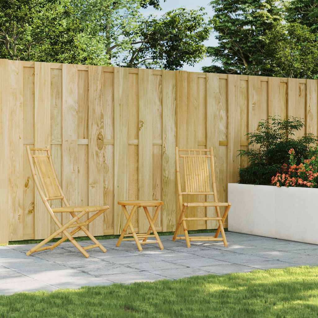 Thumbnail - vidaXL 3-tlg. Bistro-Set Bambus