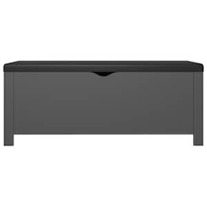 Úložný box s polštářem šedý 105 x 40 x 45 cm - obrázek 5