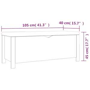 Úložný box s polštářem šedý 105 x 40 x 45 cm - obrázek 7