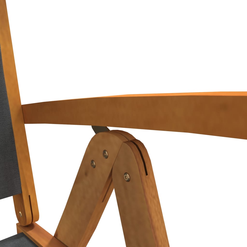 Zestaw mebli ogrodowych lite drewno akacjowe, stół 120-170x80 cm + 6 krzeseł czarny 57,5x72x109 cm