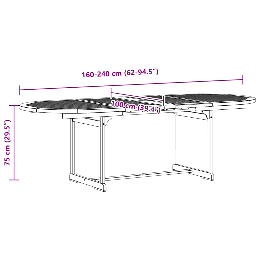 7-delige Tuinset massief acaciahout en textileen image 15