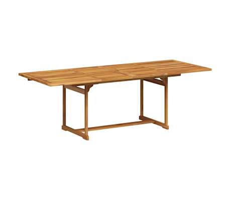 vidaXL Ensemble &agrave; Manger de jardin 7pcs bois d'acacia solide textil&egrave;ne