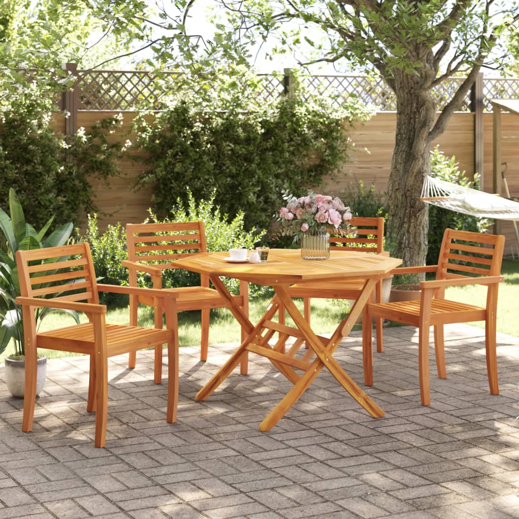 vidaXL Tuinstoelen 4 st 59x55x85 cm massief acaciahout afbeelding