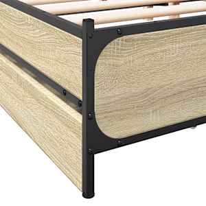 Rám postele se zásuvkami dub sonoma 200x200 cm kompozitní dřevo - obrázek 8