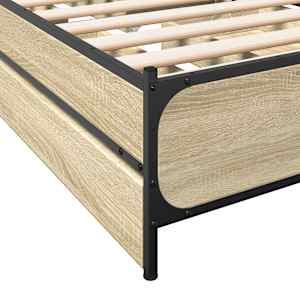 Rám postele se zásuvkami dub sonoma 75x190 cm kompozitní dřevo - obrázek 8