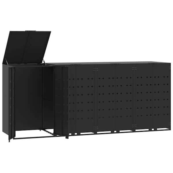 vidaXL ratastega pr&uuml;gikasti kuur 4 pr&uuml;gikastile, 276x79x117 cm, teras