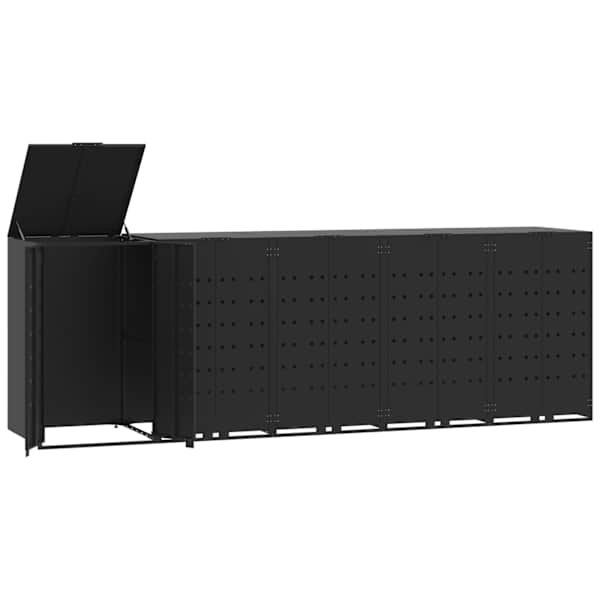 vidaXL ratastega pr&uuml;gikasti kuur 5 pr&uuml;gikastile, 345x79x117 cm, teras