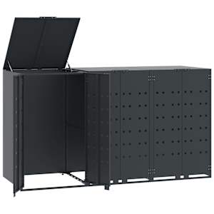 vidaXL ratastega pr&uuml;gikasti kuur 3 pr&uuml;gikastile, 207x79x117 cm, teras