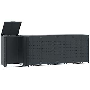 vidaXL ratastega pr&uuml;gikasti kuur 3 pr&uuml;gikastile, 345x79x117 cm, teras